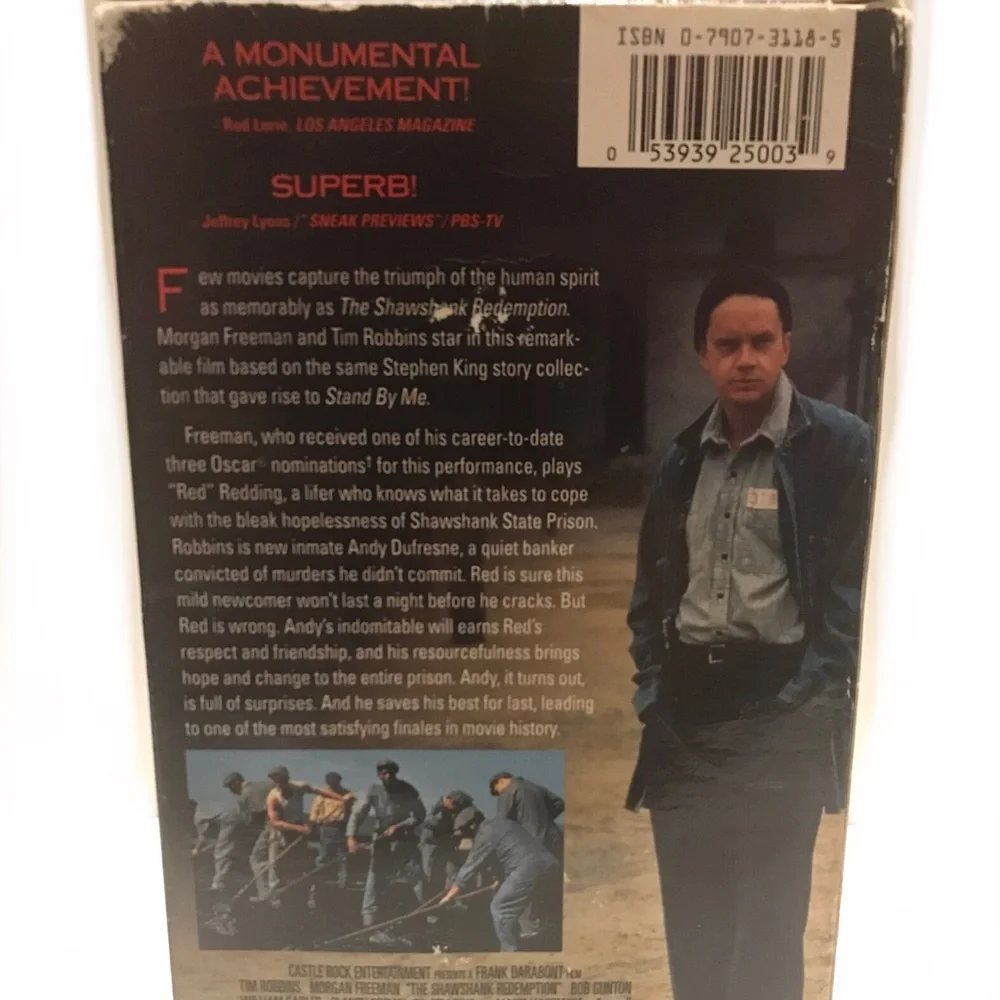 VTG The Shawshank Redemption 1994 VHS - UNTESTED